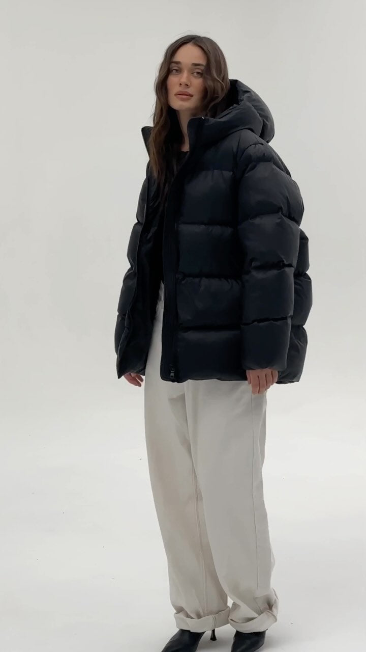 Oversized Basic Puffer Coat | Vol.04