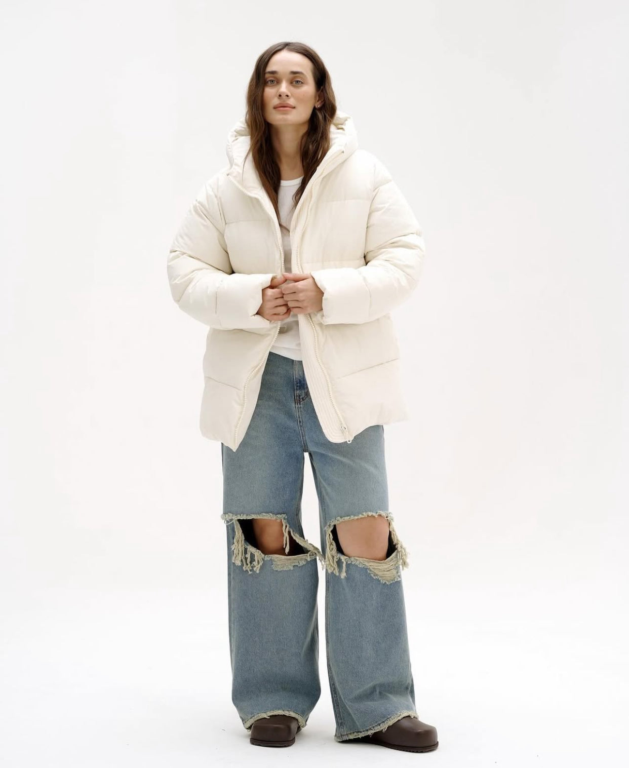 Oversized White Puffer Coat | Vol.04