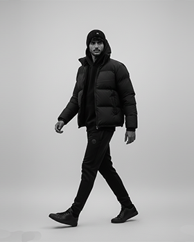 Bold Stud Puffer Jacket