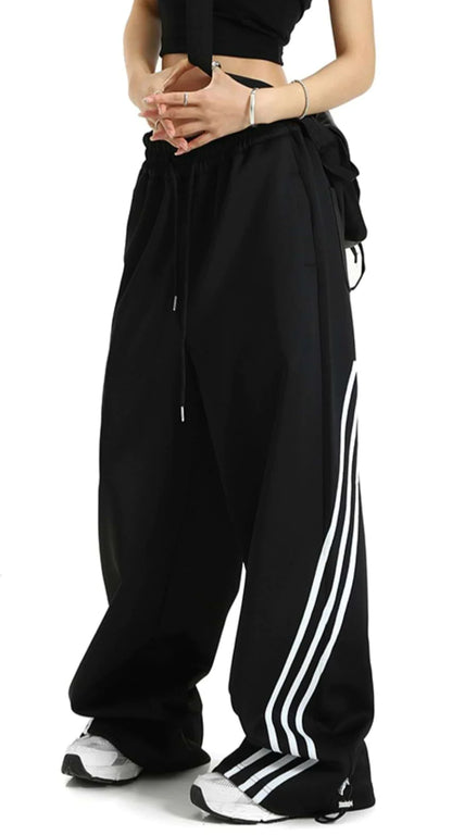 Black Stripes Track Pants | Vol.02