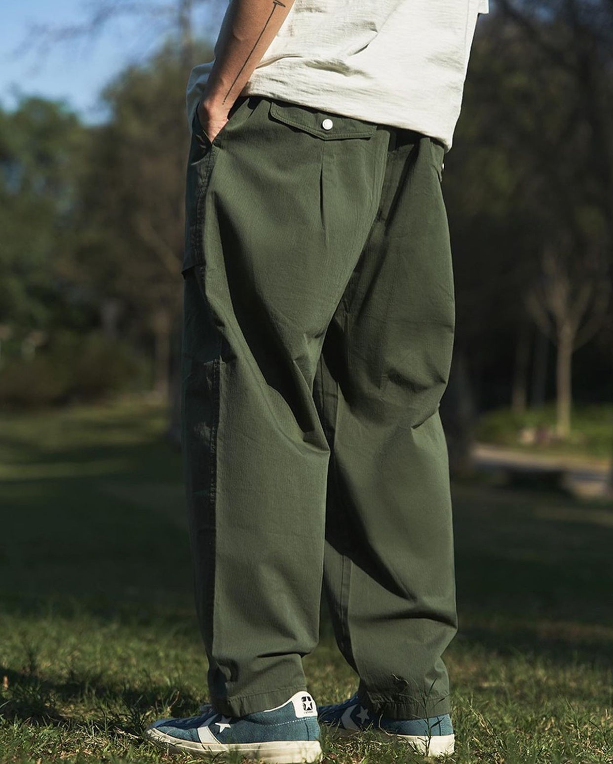 Patch Pocket Twill Pants | Vol.03