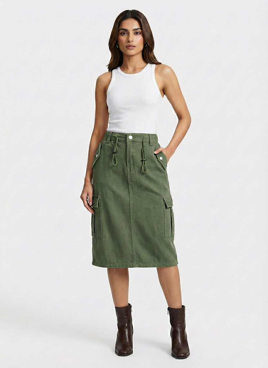 Noir Utility Skirt