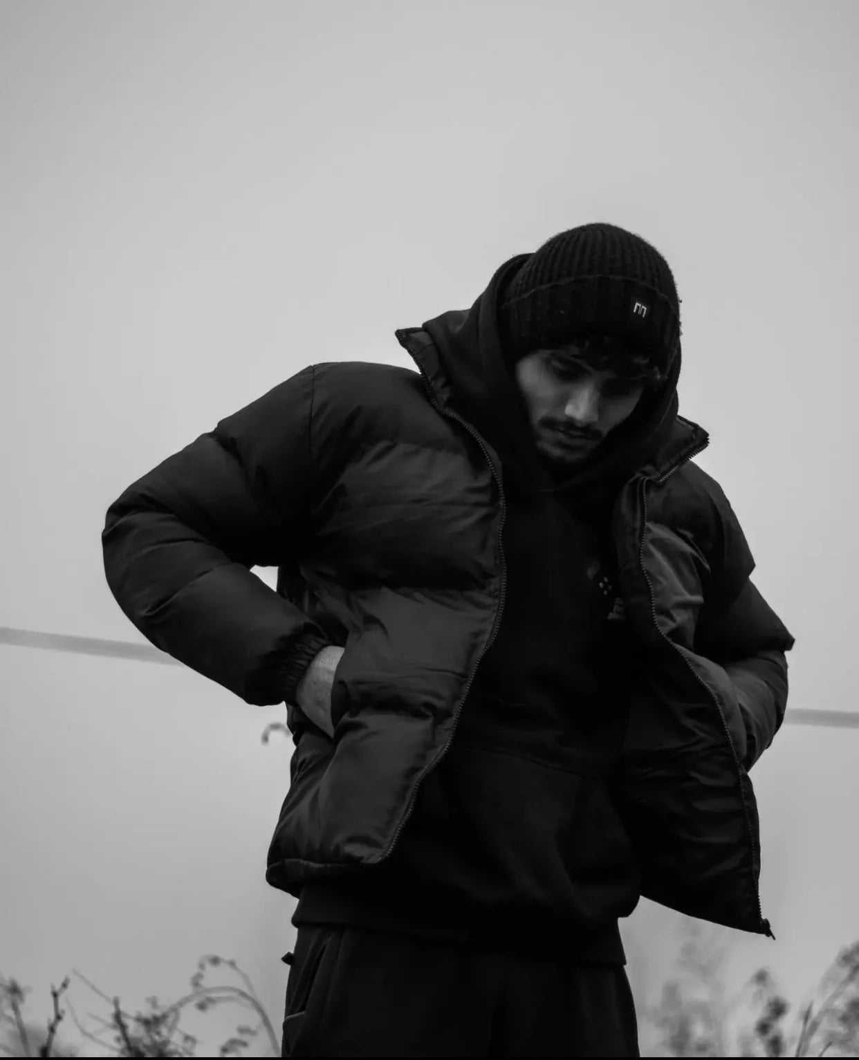 Bold Stud Puffer Jacket