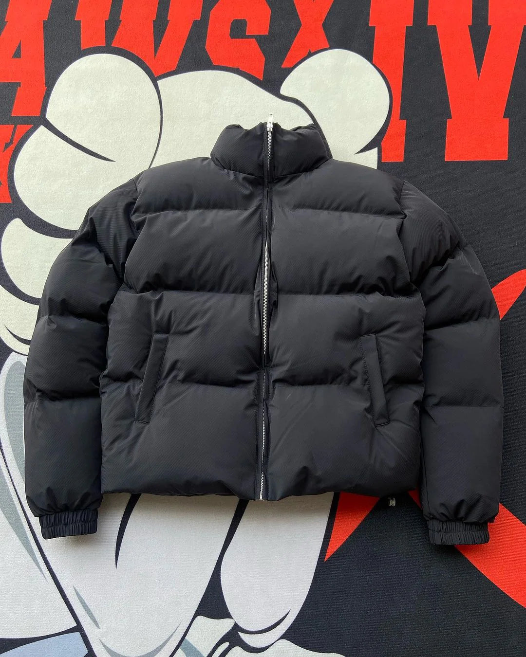 Bold Stud Puffer Jacket