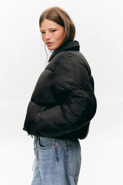 Crop-Collar Puffer